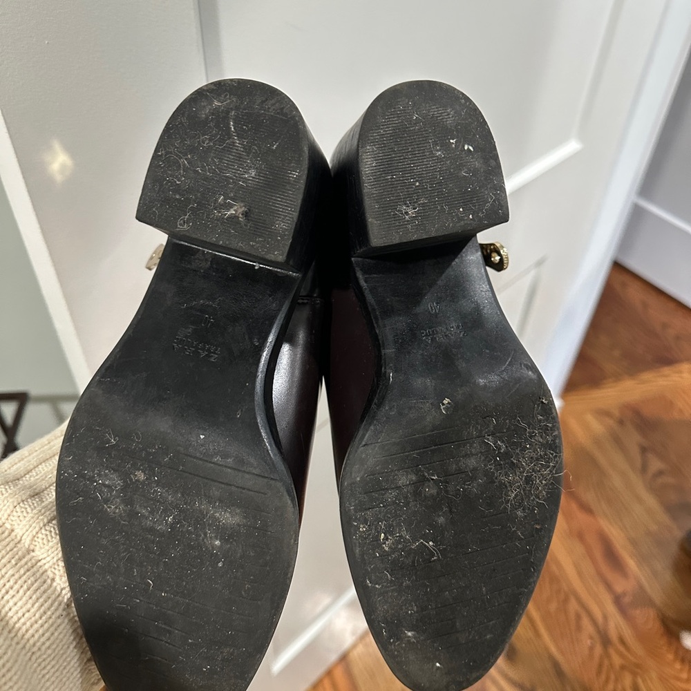 Zara Brown Ankle Boots Size 40 - Picture 4 of 4